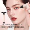 2 Pack Winged Eyesliner Stamps, Foldable Double Ended Eyesliner Stencil for Beginners, Waterproof & Smudgeproof Cat Eyes Stamp Eye liner for Womens Quick Makeup view 2