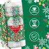 Christmas Body Glitter Stick, Waterproof Halloween Face Glitter Gel, Chunky Glitter Face Paint, Green Red White Sequin Hair Glitter Makeup for Women and Kid (Green Red White) view 2