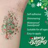 Christmas Body Glitter Stick, Waterproof Halloween Face Glitter Gel, Chunky Glitter Face Paint, Green Red White Sequin Hair Glitter Makeup for Women and Kid (Green Red White) view 4