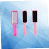 COOLHIYA 3pcs Pedicure Tool Double-Sided Stainless Steel Foot File and Pink Sandpaper Grinding Boards for Women Callus Removal Exfoliating Hard Skin Foot Care at Home and Professional Use view 2
