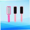 COOLHIYA 3pcs Pedicure Tool Double-Sided Stainless Steel Foot File and Pink Sandpaper Grinding Boards for Women Callus Removal Exfoliating Hard Skin Foot Care at Home and Professional Use view 3