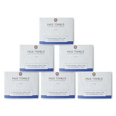 50-Count/Packs Disposable Face Towels Box6 Packs Soft Facial Towels, Clean & Disposable Washcloths for Daily Skincare, Bathroom Use & Travel Needs