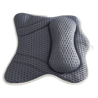 ETHZZLE Ergonomic Bathtub Head Pillow with Suction Cups for Neck Support Spa Tub Neck Pillow Breathable Quick-Dry for Relaxation and Massage