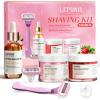 2025 Women's Complete Shaving Kit with Razor & Holder - 5 Piece Strawberry Vanilla Set Include Pre-Shave Scrub, Cream, Aftershave Oil - Luxury Gifts Set for Her, Wife, Mom (Valentines Day, Christmas) view 1