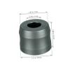 COOLHIYA Aluminum Alloy Razor Holder Organizer for Men Bathroom Large Safety Shaving Stand with Non-slip Base Easy Storage Rack for Beard and Hair Razors Black view 2