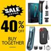 Body Hair Trimmer for Men - 6.0 Upgraded Electric Beard Trimmer, Mens Body Shaver with LED Light Travel Case view 1