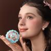 Flower Knows The Sweetie Bear Collection Silk Satin Blush,Shimmery Warm Red Brown Powder Blush for Cheeks,Buildable & Blendable Face Makeup,Soft Long-Lasting for Women & Girls,0.18 Oz(05 Bear Biscuit) view 4