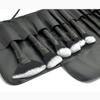 32 Pieces Of Wood Handle Black/pink Professional Makeup Brush Set PU Leather Bag Makeup Beautification Tool view 4