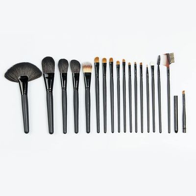18 Makeup Brushes Wooden Handle Ebony Foundation Brush Makeup Set Brush
