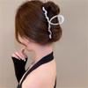 DFWZMQTG Star colored diamonds metal frosted hair clips female back of the plate large shark clip scrunchy view 1
