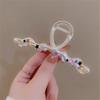 DFWZMQTG Star colored diamonds metal frosted hair clips female back of the plate large shark clip scrunchy view 2