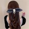DFWZMQTG Small fragrant wind fabric large headdress hairpin clip back of the female view 1