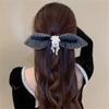 DFWZMQTG Small fragrant wind fabric large headdress hairpin clip back of the female view 2