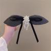 DFWZMQTG Small fragrant wind fabric large headdress hairpin clip back of the female view 3