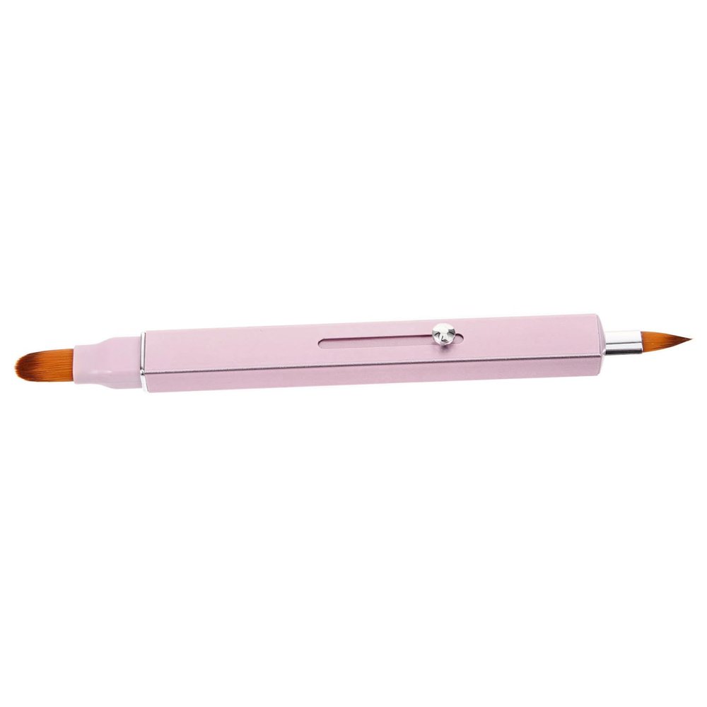 COOLHIYA Retractable Dual-end Lip Brush for Women Portable Small Lipstick Applicator and Lip Gloss Brush Versatile Makeup Tool for Concealer Eyeshadow Travel-friendly Compact Design