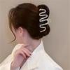 DFWZMQTG Korean curve metal large grab clip shark hair female back of the headwear view 4