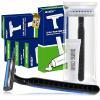 MAGDIY 60 Pack Disposable Razors Shaving Cream Bulk for Men Homeless Supplies, Travel Size Shaving Cream Kit, Disposable Razors Bulk, Individually Wrapped Toiletries for Hotel Airbnb Donation Shelter view 1