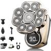 Bald Head Shaver  1 Set with Extra Blade, Silver, Rechargeable Cordless Electric Razor for Smooth Bald Shaving view 1