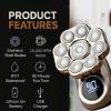 Bald Head Shaver  1 Set with Extra Blade, Silver, Rechargeable Cordless Electric Razor for Smooth Bald Shaving view 2