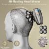 Bald Head Shaver  1 Set with Extra Blade, Silver, Rechargeable Cordless Electric Razor for Smooth Bald Shaving view 3