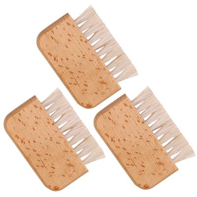 COOLHIYA 3pcs Portable Fingernail Brushes Stiff Bristle Nail Scrubber for Cleaning Under Nails and Crevices Lightweight Cleaning Tools for Hands Toes Garden and Travel Use