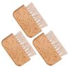 COOLHIYA 3pcs Portable Fingernail Brushes Stiff Bristle Nail Scrubber for Cleaning Under Nails and Crevices Lightweight Cleaning Tools for Hands Toes Garden and Travel Use view 1