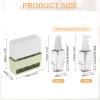 YELARXI Travel Toiletries Bottles Set, Reusable 4-in-1 Kit Liquid Bottles Containers Leak Proof Spray & Lotion with Labels - Fitting for (Travel/Hotel/Gym/Perfumes), 4Pcs & 50ml & Green view 2