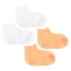 COOLHIYA 2 Pairs Foot Moisturizing Socks for Women Elastic Gel Spa Socks with Exfoliating Function Reusable Pedicure Treatment for Dry Cracked Skin and Comfortable Soft view 1