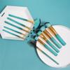 10pcs Cracked Wood Handle Makeup Brush Set Foundation Brush Eye Makeup Brush Loose Powder Brush view 2