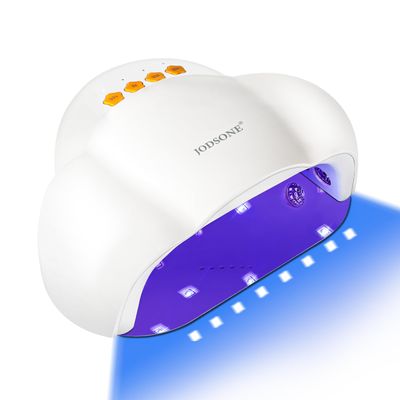 JODSONE Cloud-Shaped Nail Lamp with 4 Timers & Automatic Sensor for Home Dryer Manicure White