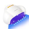 JODSONE Cloud-Shaped Nail Lamp with 4 Timers & Automatic Sensor for Home Dryer Manicure White view 1