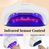 JODSONE Cloud-Shaped Nail Lamp with 4 Timers & Automatic Sensor for Home Dryer Manicure White view 3
