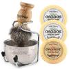 Anbbas Shaving Brush Set with Stainless Steel Shaving Stand and Soap Bowl,3 Soaps Perfect for Wet Close Shave view 1