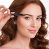2 Pieces Tweezers Scissor Handle Scissor Tweezers for Eyebrows Straight Tip Scissors Shaped Eyebrows Tweezer for Hair Plucker Remover Facial Hair Eyebrow Care Women Men (Silver and Black) view 4