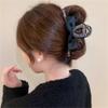 DFWZMQTG Black hair clips female back of the plate grab clip ponytail large shark hairpin view 1