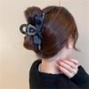DFWZMQTG Black hair clips female back of the plate grab clip ponytail large shark hairpin view 2