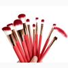 10 Pieces Of Color Changing Handle Makeup Brush Set, Red Foundation, Makeup Tools view 4