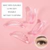 20 Pcs Lashlift Pads Shields Self Sticky Lash Lift Rods C-Curl Pad Soft Eyelash Perm Rod Air Bubble Silicone-Light Weight Guard No glue Reusable Eyelash Perming for Eyelashes Lifting Pink view 3