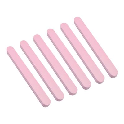 LALADEFIEE 6pcs Multifunctional Nail Files Pink Double-Sided Thick Buffing Manicure Tools for Women Nail Art Salon and Home Use Polish Removal and Surface Sanding