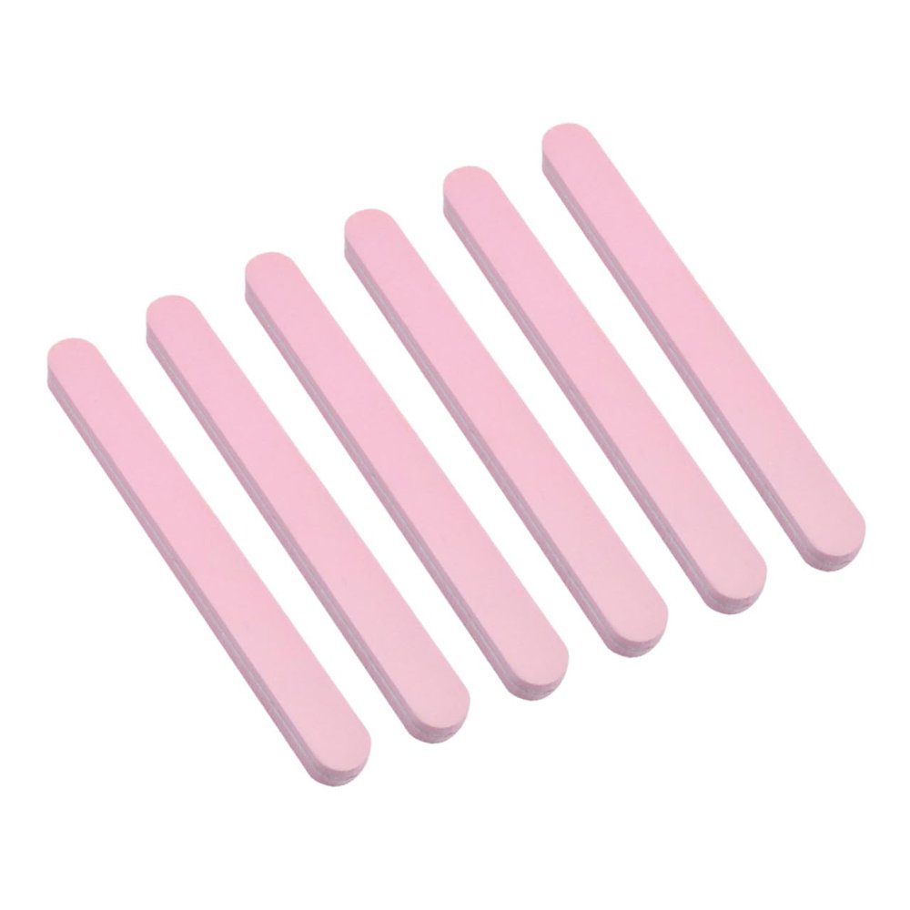 LALADEFIEE 6pcs Multifunctional Nail Files Pink Double-Sided Thick Buffing Manicure Tools for Women Nail Art Salon and Home Use Polish Removal and Surface Sanding