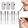 gihaa 2-in-1 Nasal Hair Cutter, 2025 Upgrade Double Sided Nose Knife, 360 Nostril Hair Remover Tool, Trimmer for Men, Women, Soft Cleaning Brush (9Pcs) view 1