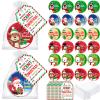 Capoda 24 Pack Christmas Shower Steamers Stocking Stuffers Christmas Gifts Shower Bombs Aromatherapy with Card and Organza Bag Holiday Flavors Self Care Bath Bombs for Women White Elephant Gifts view 1