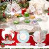Capoda 24 Pack Christmas Shower Steamers Stocking Stuffers Christmas Gifts Shower Bombs Aromatherapy with Card and Organza Bag Holiday Flavors Self Care Bath Bombs for Women White Elephant Gifts view 3
