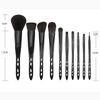 10 Pieces Of Porous Makeup Brush Set, Black Barreled Eye Makeup Tools view 2