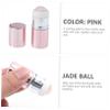 COOLHIYA Portable Jade Ball Face Roller Massager for Women Jade Material Cooling Facial Massage Tool for Skin Tightening Enhances Serum Absorption Compact Lightweight Design for Face and view 3