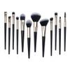 12pcs Makeup Brush Full Set Makeup Tool Set Black Gold Portable Soft Hair Makeup Brush view 1