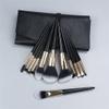12pcs Makeup Brush Full Set Makeup Tool Set Black Gold Portable Soft Hair Makeup Brush view 2