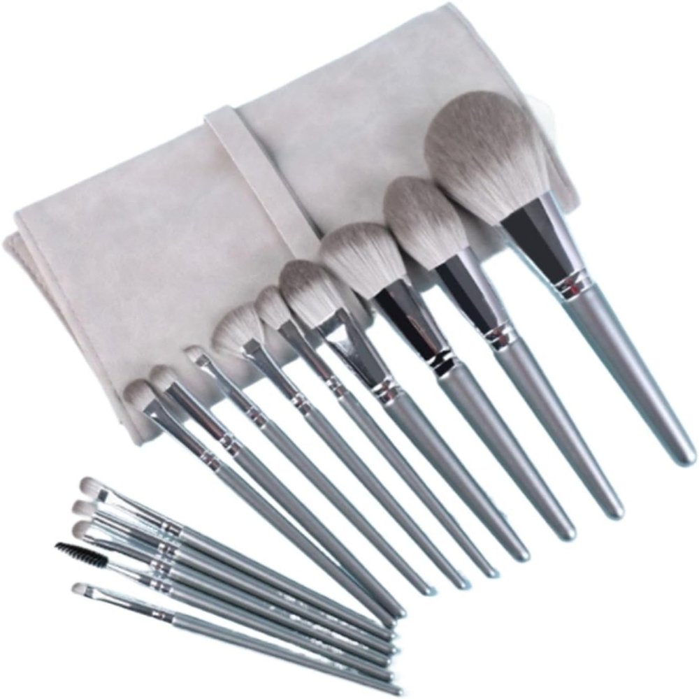 Travel Makeup Brushes Makeup Brush Set 14pcs Soft Bristles Are To Touch And Suitable For Beginners Cosmetic Brush Eyeshadow(Add brush bag)