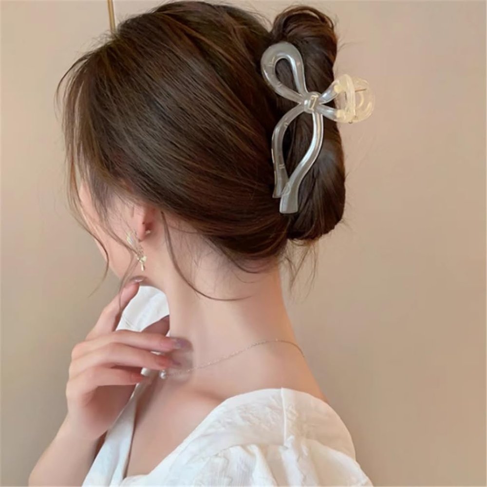 DFWZMQTG Acrylic Hair Grab Clips Headdress Back of Plate Shark Clip Accessories
