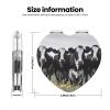 NBSKSDLK Black White Cows Compact Mirror for Purse, 1x/2x Magnifying Double-Sided Cosmetic Mirror Portable Travel Mirror for Beauty, Foldable, Handheld Vanity Mirror for Women Gift view 3
